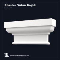 Poliüretan Kartonpiyer Klasik Pilaster Başlığı 15x69x32 cm